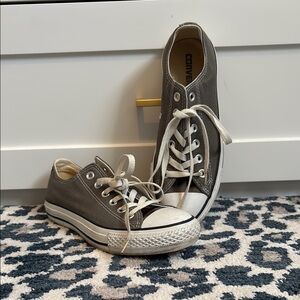 Converse Gray Low-Top Sneakers